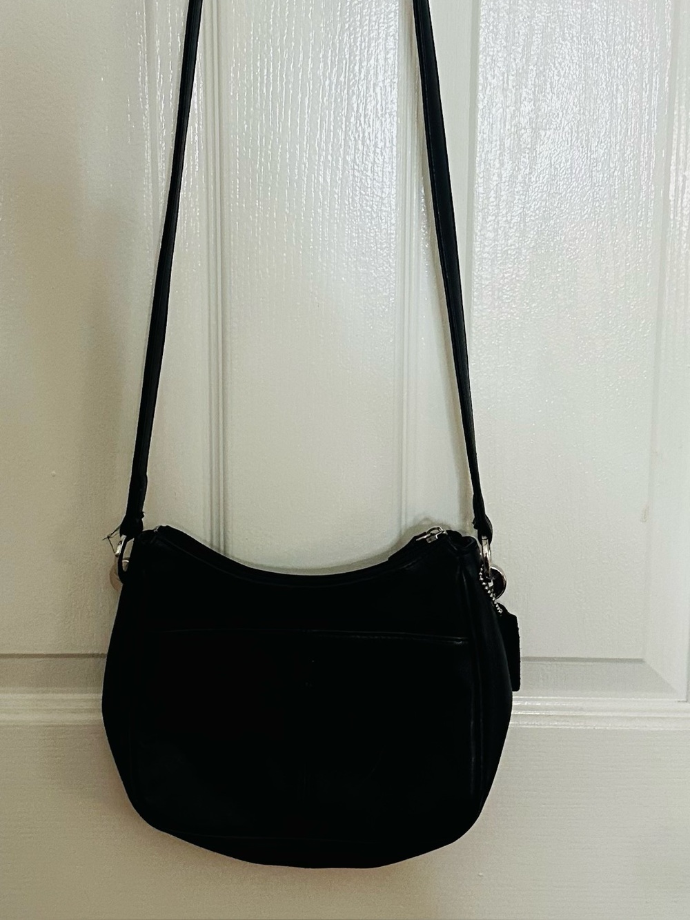 Worthington Black Genuine Leather Small Crossbody Bag